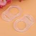 10pcs BPA Free Multi Silicone Pacifier Clips Adapter | Easy to Clean | 20mm Baby Holder - Transparent - International Shipping - Buy Online on GoSupps.com