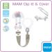 MAM Original Skin Soft Silicone Pacifier Set for Girls 16+ | 2 Pacifiers with Sterilized Transport Box & Washable MAM Clip It! - Buy Online on GoSupps.com