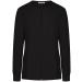 Minty Mint Women's Long Sleeve Stretch Neck Patch Pocket Medical Scrub Jacket Small Black2