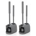 MIBIO Toilet Plunger and Brush, Bowl Brush and Plunger Combo for Bathroom Cleaning, 2 in 1 Heavy Duty Toilet Plunger Set with Holder Modern Caddy Stand (Gray, 2 Set)