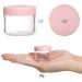 Travel Cosmetic Container - 20g Pink Sample Jars with Lids - 50PCS for Beauty & Skincare | International Shipping - Buy Online on GoSupps.com