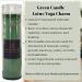 Green Candle for Meditation & Spiritual Healing | Lotus/Charm - Stress Relief & Balance Enhancer - International Shipping - Buy Online on GoSupps.com