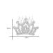 Kids Princess Crown Rhinestone Tiara Hair Comb Set - Sparkling Crystal Hair Clips for Girls, Teens, Toddlers - 2 Pcs Mini Decorations - Buy Online on GoSupps.com