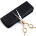 Moontay 6.5 Professional Curved Pet Grooming Scissor - 440C Japanese Stainless Steel, Ultra-Light Aluminum Handle, Dog Cat Shear/Scissor - Gold 6.5 Straight Cutting - Buy Online on GoSupps.com