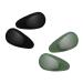 Harilla Green and Black Screw In Eyeglass Nose Pads for Glasses Sunglasses Eyewear Antislip 14mm