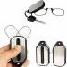MoguGo Keychain Reading Glasses - Foldable Mini Nose Clip Strength 2.50 Unisex Compact Case - International Shipping Available - Buy Online on GoSupps.com