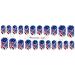 American Flag Independence Day Nail Art Stickers - Set of 22 | 4th of July Water Transfers Decals - A1092 - Buy Online on GoSupps.com