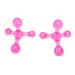 2-Piece Trigger Point Presser Massager Set | 4-Point Massage Roller & Hand Arch Device for Acupressure Relief | Manual Leg & Arm Massager in Pink - International Shipping Available - Buy Online on GoSupps.com
