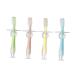 Buifulsic toothbrush for toddlers 4 pieces of babies first toothbrush baby toothbrush toothbrushes bite toothbrush -training brush bristle toothbrush handbook toddler toddler
