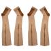 VENEKA Compression Stockings Nylon Zipper Open Toe Varicose Veins Stretch Socks 4 Pack (Color) Size XXL
