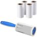 1ABOVE Lint Roller 5 Sticky Replacement Heads with 1 Handles Total 300 Easy Peel Sheets Quickly Removes Animal Fur Cat & Dog Hair Dust & Fluff from Clothes Furniture Carpet