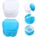 Healeved 8 STK Prosthesis Cleaning Suitcase | Durable Plastic Storage Box for Travel & Prosthetic Teeth Care - Buy Online on GoSupps.com