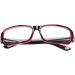 Ozkaksj Plastic Full Rim Glasses Clear Lens - Stylish Black & Purple Eyewear for Men & Women | International Shipping - Buy Online on GoSupps.com