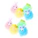 FOMIYES 8pcs Children's Bath Ball Toddler Bath Accessories Loofah Bath Pouf Bath for Shower Animal Shower Pouf Sponge Body Wash Scrubber Rubbing Shower Balls Cartoon Mesh Bag Baby
