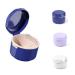 Carry Cover Double Hollow Drain Invisible Braces Storage Box Orthodontic Retainer Cleaning Box Denture Box (WHITE)