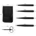 Buy Yolistar 5-Piece Stainless Steel Eyebrow Grooming Kit | Precision Tweezers Scissors & Leather Bag | Perfect for Hair Removal for Men & Women - Buy Online on GoSupps.com