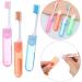 Buy Tvoip Portable Folding Toothbrush Set 4 Super Soft Travel Brushes for Camping Hiking & Outdoor Use - Buy Online on GoSupps.com