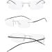 Koosufa Borderless Varifocal Reading Glasses - Progressive Multifocus Anti-Blue Light Frameless Design for Men & Women - Titanium Alloy - Shop Internationally - Buy Online on GoSupps.com
