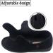 JBTNBX Women's Diabetic Slippers - Adjustable Closure, Wide Width Sandals for Edema & Arthritis - Black, Size 8 - Buy Online on GoSupps.com