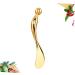 Healeved Makeup Spoon Zinc Cream Spoon Make up Kit Unicorn Horn Clip on Eye Spoon Creami Buttercream Spiral Tool 9.50X1.50X0.50CM Golden - Buy Online on GoSupps.com