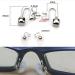 Replacement Nose Pad Holder - Metal Nose Bridge & Glass Repair Set | Premium Replacement Accessories for Broken Glasses - Buy Online on GoSupps.com