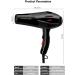 Professional Hair Dryer Strong Power Barber Salon Styling Tools Hot/Cold Air Blow Dryer for Salons and Household - Buy Online on GoSupps.com