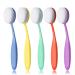 Craft Ink Blending Brushes 5 Colorful Pack Set Broad Application Assortment Crafter Color Coded Handles(Rainbow 3) Light Color
