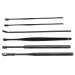 Portable Earwax Removal Set - U Shape & Spiral Ear Spoon Cleaner Tools (Black) - Buy Online on GoSupps.com