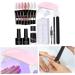Gel Nail Kit 15ml 7 Colors Gel Extension Nail Kit with UV Lamp Nail File Clip Builder Gel Nail Kit Long-Lasting Gel Polish Starter Kit Acrylic Nail Kit - Buy Online on GoSupps.com