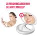 TOUCHBeauty Rechargeable Makeup Mirror with Light | 1x/2x Magnification | Compact & Ultrathin for Travel - Buy Online on GoSupps.com