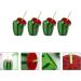 NUOBESTY 4pcs Fruit Shaped Plastic Drinking Cups - Watermelon Sippy Cup Set for Summer Luau Party - Buy Online on GoSupps.com
