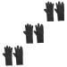 Healeved 3 Pairs Gloves Elastic Washing Capsules Womens Glives Womens Glove Hand Muffs for Men Jaw Trainer Wallpaper Shower Squeegee Fitness Compression
