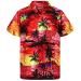 BIFUTON Funny Hawaiian Shirts for Men,Men's Hawaiian Shirt Button Down Short Sleeve Tropical Casual Beach Shirts Tops C4-red XX-Large