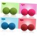 Minkissy 3x Silicone Foam Scooters & Massage Balls - Fitness Yoga Mobility & Self-Massage Toys - Red - Buy Online on GoSupps.com