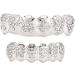 Syrisora Teeth Set Hip Hop Prop Teeth Accessory Decoration for Halloween Party Gift (Silver Set) - Buy Online on GoSupps.com