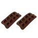 MAGICLULU Silicone Mold 2 Pcs Mold Reverse Mould Silicone Die Abrasives Silica Gel Manual Chocolate Mold