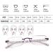 ACXZ Stylish Reading Glasses for Women - Purple Light Filter Computer Glasses with Spring Hinge (Strengths 1.25 to 3.0) - Buy Online on GoSupps.com