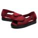 XINTU 2-Strap Adjustable Diabetic Shoes Men Women Swollen Slippers Open Toe Diabetic Sandals Wide Fit Arthritis Swollen Feet Footwear Breathable Mesh Comfort Walking Shoes-Burgundy||Man11.5 Burgundy Man11.5