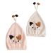Ciieeo 2pcs Cat Dry Hair Cap Hair Towel Dry Hair Hat Cosmetiquera Hair Absorbent Cap Womens Bandana Supple Hair Caps Hair Turbans for Wet Hair Bath Hat Princess Hat Coral Fleece Thicken As Shown 33X27CM