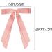 2 Pack Hair Bows for Women Pink Bow Hair Clips French Barrette with Long Silky Satin Hair Ribbons for Women Girls(Pink) - Buy Online on GoSupps.com