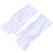 FRCOLOR 3 Pairs Gel Manicure Gloves Chinese Wooden Pillow Uv Shield Glove Silicone Ear Display Nail Cotton Glove Anti Uv Glove Half-Finger Gloves White Thin Section - Buy Online on GoSupps.com