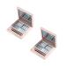 NOLITOY 2pcs Highlighters Lip Balm Makeup Pallette Pink Empty Eyeshadow Dish Eye Shadow Magnetic Empty Shell