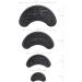 PULABO 4 Pairs Black Rubber Shoe Heel Plates Taps - Anti-Slip & Long-Lasting - Buy Online on GoSupps.com