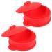 Healeeved 2 pieces silicone pot wax bowl for warmer reusable wax stuffs silicone wax stuff wax shells anti-drop bowl round pot hair removal silicone pot silica