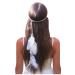 Feather Headband Hippie Indian Boho Hair Bands Tassel Bohemian Halloween Hair Hoop Women Girls Crown Hairband Party Decoration Headdress Cosplay Costume Headwear Headpiece Hair Accessories Headband White Headband * 1