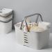 Dijiusidy Portable Shower Basket - Versatile Plastic Cleaning Bag with Handle for Bathroom & Household Storage - Ideal for Warehouse Organization - White - Buy Online on GoSupps.com