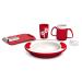 Ornamin Dementia Set Thermo 6-Part |Aids to support independent food and drinkMelamine dining set special-eating aids and drinking aids senior aids care dishes
