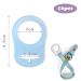 Norhogo 10-Piece Silicone Ring Set for Pacifiers - BPA-Free Ten Colors Baby Silicone Ring Holder - Buy Online on GoSupps.com