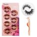 ShidiShangpin 7 pair of false eyelashes 3D eyelashes natural eyelashes eyelash extension soft handmade eyelashes make-up thick long multi-layered false eyelashes + eyelash tweezers twice # Thursday 104