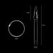 BNG Stiletto Nail Colour Display Sticks - 80x Nail Art Tips for Gel Polish Practice | Salon Color Card Chart Fan-shaped Transparent Colors Wheel - Ring Holder Included - Buy Online on GoSupps.com